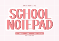 School Notepad Font - Featured Image