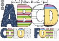 School Pattern Font - Featured Image
