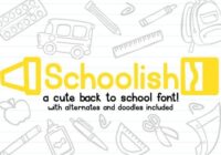 Schoolish Font - Featured Image