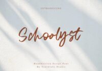 Schoolyst Font - Featured Image