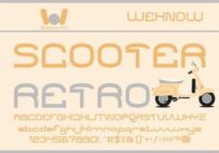 Scooter Retro Font - Featured Image