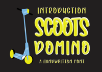 Scoots Domino Font - Featured Image