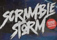 Scramble Storm Font - Featured Image
