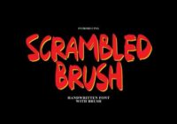 Scrambled Brush Font - Featured Image