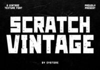 Scratch Vintage Font - Featured Image