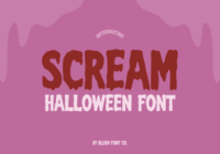 Scream Halloween Font - Featured Image