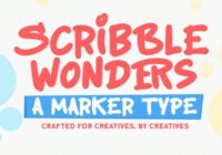 Scribble Wonders Font - Featured Image