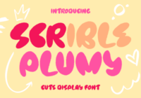 Scrible Plumy Font - Featured Image