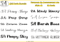 Script and Handwritten Bundle 13 Font - Featured Image
