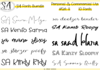 Script and Handwritten Bundle 11 Font - Featured Image