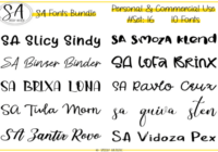 Script and Handwritten Bundle 16 Font - Featured Image