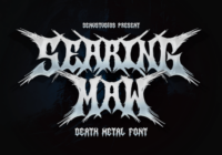 Searing Maw Font - Featured Image