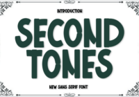 Second Tones Font - Featured Image