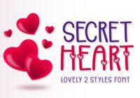Secret Heart Font - Featured Image