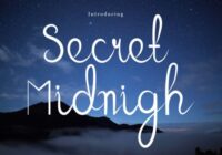 Secret Midnigh Font - Featured Image