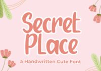 Secret Place Font - Featured Image