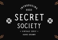 Secret Society Font - Featured Image