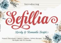 Sefillia Script Font - Featured Image