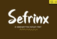 Sefrinx Font - Featured Image