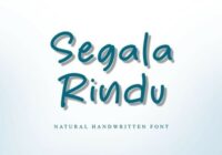 Segala Rindu Font - Featured Image