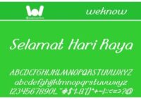 Selamat Hari Raya Font - Featured Image