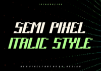 Semi Pixel  Font - Featured Image
