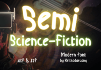 Semi Science-fiction Font - Featured Image
