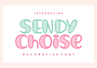 Sendy Choise Font - Featured Image
