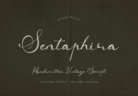 Sentaphira Font - Featured Image