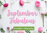 September Fabulous Font - Featured Image