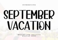 September Vacation Font - Featured Image