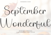 September Wonderful Font - Featured Image