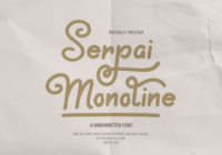Serpai Monoline Font - Featured Image