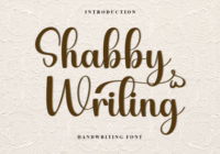 Shabby Writing Font - Featured Image