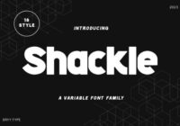 Shackle Font - Featured Image