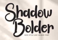 Shadow Bolder Font - Featured Image