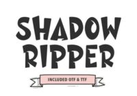 Shadow Ripper Font - Featured Image
