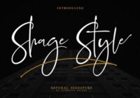 Shage Style Font - Featured Image