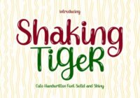 Shaking Tiger Font - Featured Image
