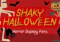 Shaky Halloween Font - Featured Image