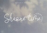 Shasine Time Font - Featured Image