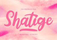 Shatige Font - Featured Image