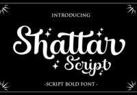 Shattar Script Font - Featured Image