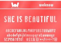 She is Beautiful Font - Featured Image