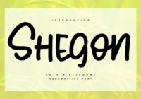 Shegoon Font - Featured Image