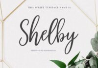 Shelby Script Font - Featured Image