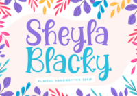 Sheyla Blacky Font - Featured Image