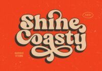 Shine Coasty Font - Featured Image