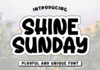 Shine Sunday Font - Featured Image