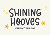 Shining Hooves Font - Featured Image
